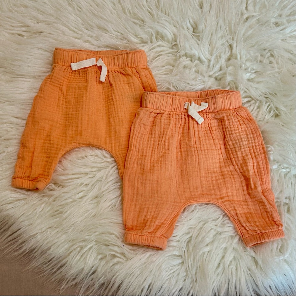 Orange Baby Pants